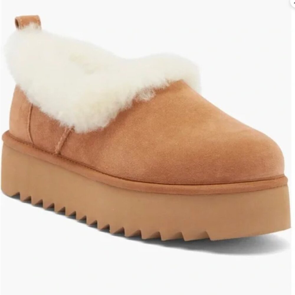 UGG Nita Genuine Shearling Slipper Platform (Women) sz 7